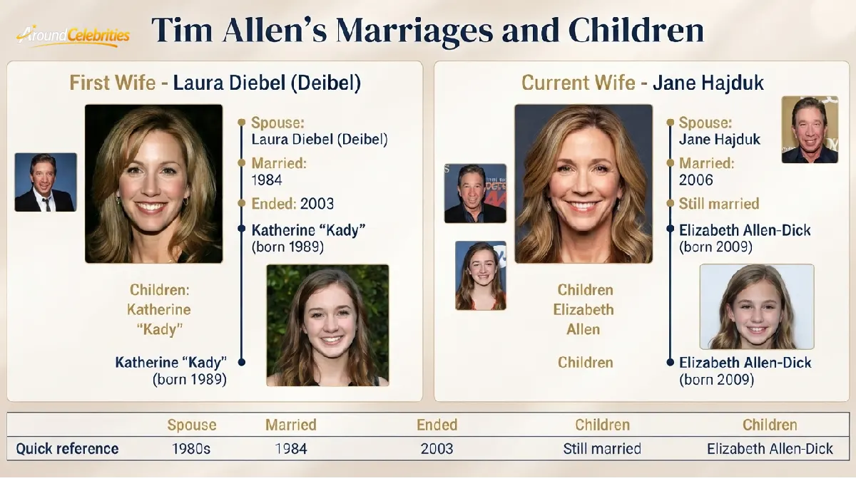Tim Allen's marriages and children